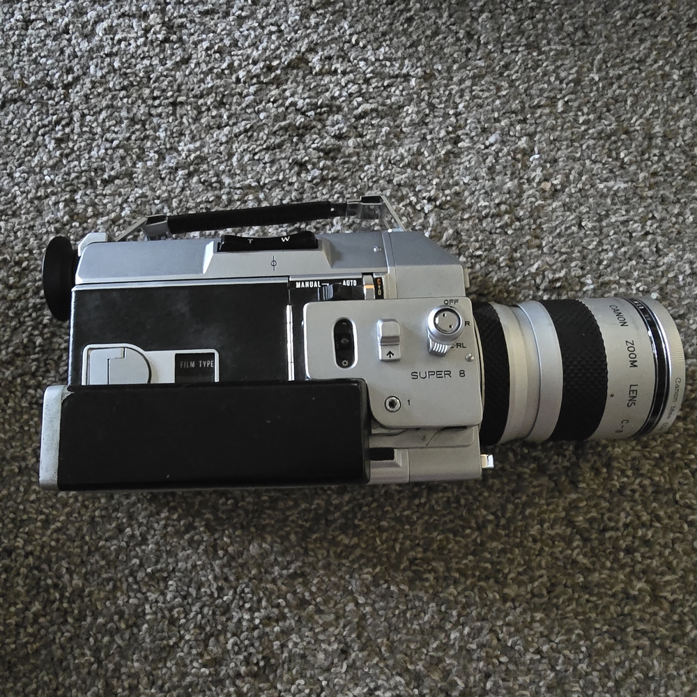 Vintage Super 8 Camera - Black and Silver